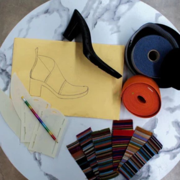 NWOT San Miguel Drayton Multicolour Striped Heeled Sandals - Picture 3 of 13